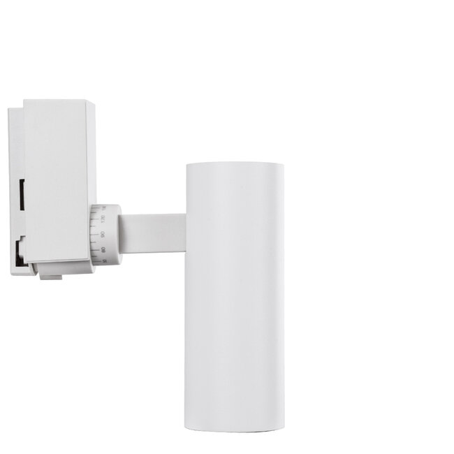 LUGANO 60801 Μονοφασικό Φωτιστικό Σποτ Ράγας LED 10W 1250lm 36° Acrylic HQ LENS AC 220-240V IP20 Φ4.5 x Υ19cm Φυσικό Λευκό 4500K - EUROTRACKSystem 1L+1N - Λευκό - Bridgelux Chip - TÜV Certified Driver - 5 Χρόνια Εγγύηση - 4