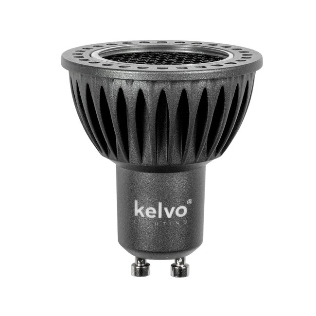 kelvo® KYRON DARK 60° KLV-103-0009 Σποτ GU10 MR16 με Honeycomb Anti-Glare Reflector LED 7W 770lm CRI (Ra) ≥ 90 60° AC 220-240V IP20 Θερμό Λευκό 2700K Dimmable - Bridgelux COB Chip - Γκρι Ανθρακί & Μαύρο Ματ - Μ5 x Π5 x Υ5.7cm - 3 Χρόνια Εγγύηση - 3