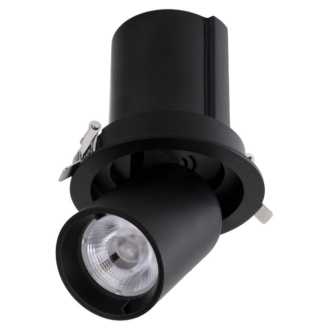 VIRGO-M 60309 Χωνευτό LED Spot Downlight TrimLess Φ11cm 12W 1500lm 36° AC 220-240V IP20 Φ11cm x Υ11.5cm - Στρόγγυλο - Μαύρο - Θερμό Λευκό 2700K - Bridgelux COB - 5 Years Warranty VIRGO-M 60309 Χωνευτό LED Spot Downlight TrimLess Φ11cm 12W 1500lm 36° AC 220-240V IP20 Φ11cm x Υ11.5cm - Στρόγγυλο - Μαύρο - Θερμό Λευκό 2700K - Bridgelux COB - 5 Years Warranty