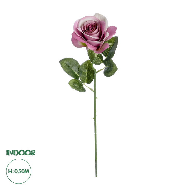 Artificial Garden  PINK ROSE BRANCH 21136 Τεχνητό Διακοσμητικό Κλαδί ΡοζΤριαντάφυλλο Y50cm