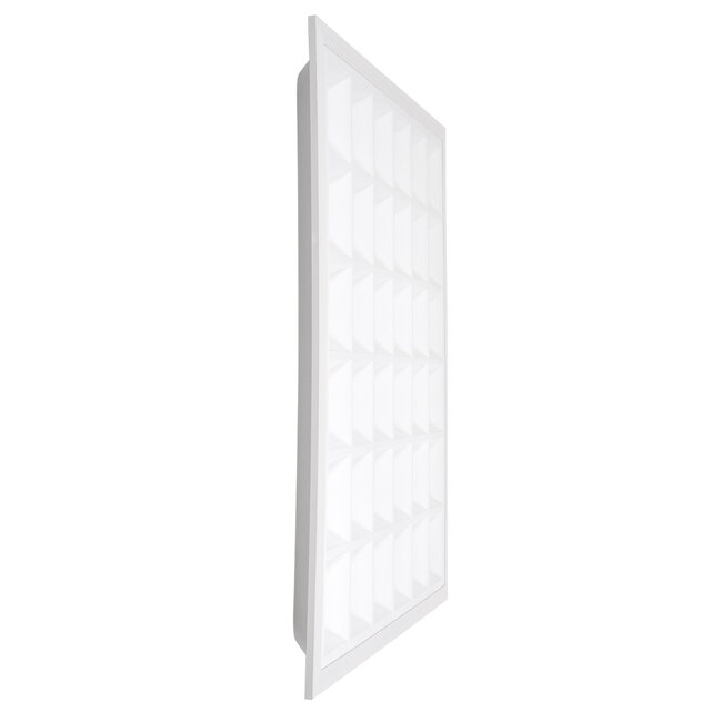 ZEUS 60969 Χωνευτό LED Panel 60x60cm 48W 7200lm 120° CRI≥86Ra UGR<19 Anti-Glare Shield Diffuser AC 220-240V IP44 Μ60 x Π60 x Υ3.3cm - Φυσικό Λευκό 4500K - 6