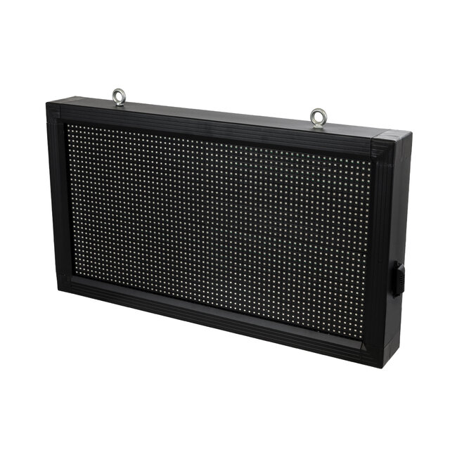 DISPLAY 90276 LED Scrolling Display 64x32cm - Κυλιόμενη Ψηφιακή Πινακίδα / Επιγραφή Μονής Όψης P10 LED SMD AC 220-240V - Λειτουργία μέσω Wi-Fi με Εφαρμογή APP - Αισθήτηρας Θερμοκρασίας και Υγρασίας - Αδιάβροχο IP65 - Μ72 x Π9 x Υ42.5cm - Κόκκινο - 1 Χρόνο Εγγύηση
