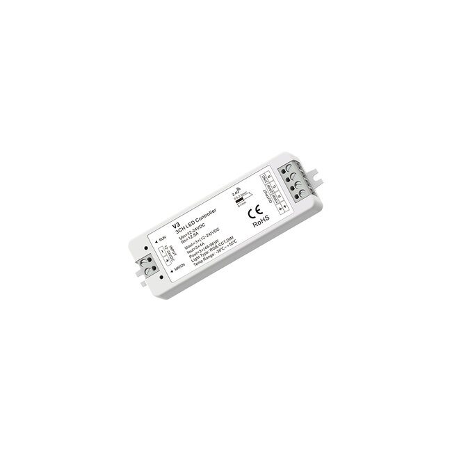 71546 V3 SKYDANCE DC RF 2.4Ghz Dimmer High Speed Controller 3 Καναλιών DC 12-24V 3 x 5A 96W - Max 12A 288W - IP20 Μ10 x Π3.5 x Υ2cm - 5 Years Warranty - 6