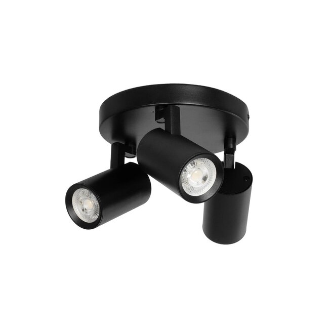 kelvo® SPOTA KLV-101-0144 Μοντέρνο Κινούμενο Φωτιστικό Σποτ Οροφής με Ντουί 3 x GU10 90° AC 220-240V IP20 - Μαύρο Ματ - Μ19 x Π19 x Υ14cm - 3 kelvo® SPOTA KLV-101-0144 Μοντέρνο Κινούμενο Φωτιστικό Σποτ Οροφής με Ντουί 3 x GU10 90° AC 220-240V IP20 - Μαύρο Ματ - Μ19 x Π19 x Υ14cm - 3