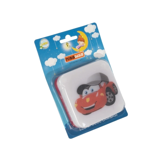 KIDDO 202-0006 Παιδικό Φωτιστικό Νυκτός LED 1W 95lm 360° AC220-240V IP20 Ψυχρό Λευκό 6000K -Μ5.5 x Π5.5 x Υ8cm - 2 Χρόνια Εγγύηση - 7