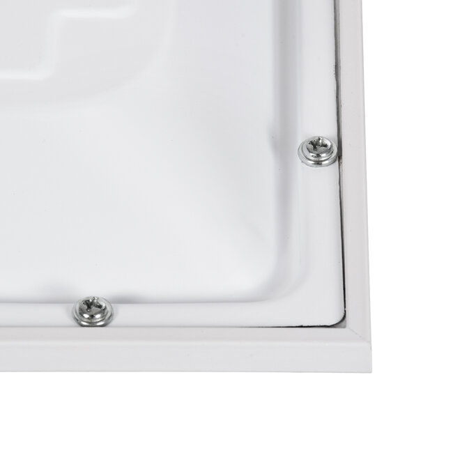 ZEUS 60969 Χωνευτό LED Panel 60x60cm 48W 7200lm 120° CRI≥86Ra UGR<19 Anti-Glare Shield Diffuser AC 220-240V IP44 Μ60 x Π60 x Υ3.3cm - Φυσικό Λευκό 4500K - 9