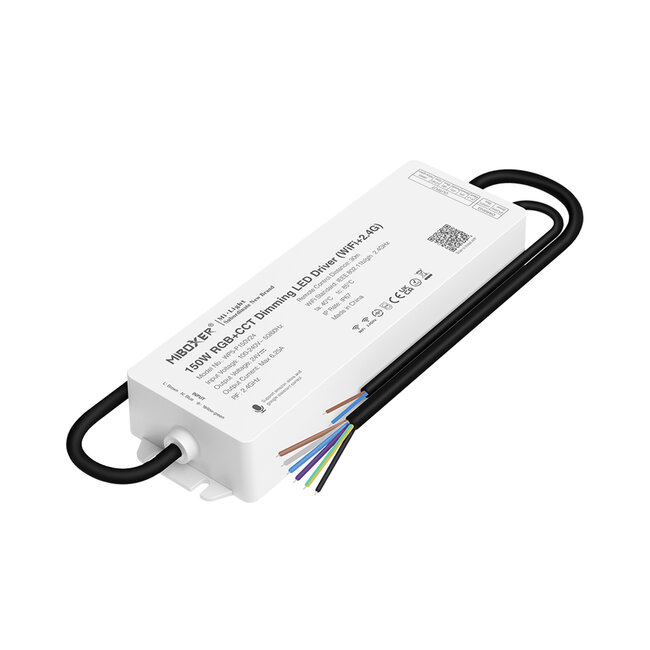 71442 WP5-P150V24 Mi-Light Ασύρματο RF 2.4Ghz Smart Controller LED Driver Wireless WiFi 1 Καναλιού 1 x 6.25A για RGB Προϊόντα LED Max 150W 6.25A - AC 100-240V σε DC 24V - Αδιάβροχο IP67 Μ22.5 x Π7.3 x Υ3.5cm - 5 Years Warranty - 5