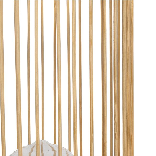 NOMAD 01999 Boho Επιτραπέζιο Φωτιστικό Πορτατίφ με Ντουί 1 x E27 AC 220-240V IP20 - Μπεζ - Μ16 x Π16 x Υ33cm - 6