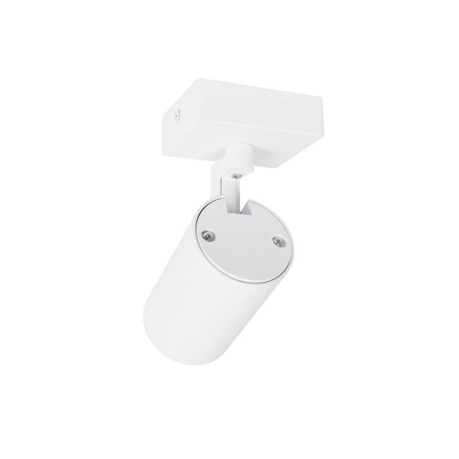 kelvo® SPOTA KLV-101-0135 Μοντέρνο Κινούμενο Φωτιστικό Σποτ Οροφής με Ντουί 1 x GU10 90° AC 220-240V IP20 - Λευκό Ματ - Μ7 x Π6 x Υ14cm - 9
