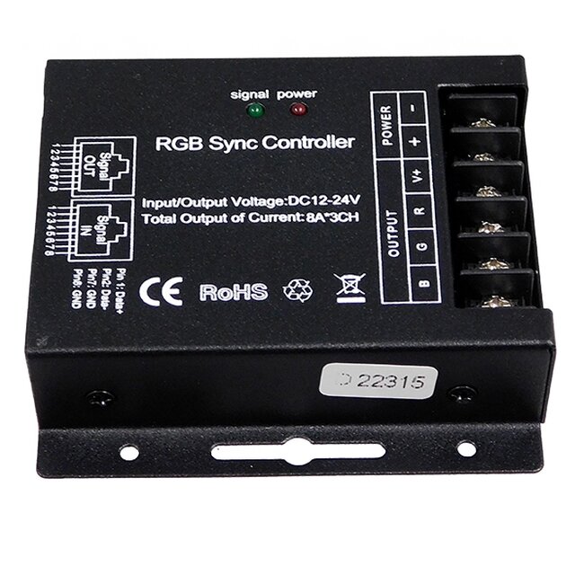 73410 Ασύρματος LED RGB Controller με Χειριστήριο Αφής 2.4G RF SYNC 12V (288w) - 24V (576w) DC - 4