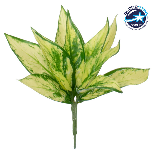 GOLDEN POTHOS 78278 Τεχνητό Φυτό Χρυσός Πόθος - Μπουκέτο Διακοσμητικών Φυτών - Κλαδιών με Φύλλωμα Πράσινο - Κίτρινο Υ26cm