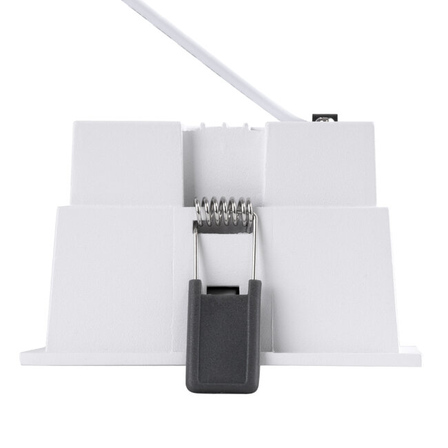 PLUTO-B 60279 Χωνευτό LED Spot Downlight TrimLess Μ10.4xΠ10.4cm 15W 1875lm 38° AC 220-240V IP20 Μ10.4 x Π10.4 x Υ6.5cm - Τετράγωνο - Λευκό & Anti-Glare HoneyComb - Θερμό Λευκό 2700K - Bridgelux COB - 5 Years Warranty - 5