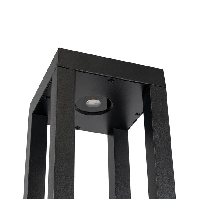 HONEYBEE 90541 Φωτιστικό Κήπου - Κολωνάκι Αρχιτεκτονικού Φωτισμού Εξωτερικού Χώρου LED 15W 1500lm 120° AC 220-240V - Αδιάβροχο IP65 - Σώμα Αλουμινίου & ABS - Μ20 x Π20 x Υ60cm - Θερμό Λευκό 2700K - Μαύρο - 2 Χρόνια Εγγύηση - 6