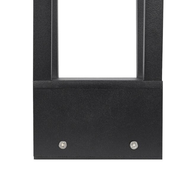 PRISM GLB-103-0019 Φωτιστικό Κολωνάκι Κήπου LED 8W 720lm 90° AC 220-240V Αδιάβροχο IP65 Θερμό Λευκό 2700K - Sanan SMD Chip - Μαύρο Ματ - Μ11 x Π11 x Υ30cm - 3 Χρόνια Εγγύηση - 9