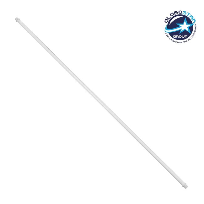 77565 Σωλήνας Φωτιστικού με Εξωτερικά Πάσα - Λευκό - Μ70 x Π0.10 x Υ0.10cm