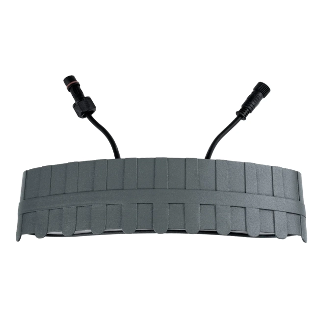 TREELIGHT-KINA 90685 Κυρτή Μπάρα Φωτισμού Wall Washer με Αντιθαμβωτική Γρίλια Ειδική για Φυτά - Δέντρα LED 18W 1710lm 30° DC 24V Αδιάβροχο IP65 Μ25 x Π6.5 x Υ6cm Φυσικό Λευκό 4500K - Γκρι Ανθρακί - 3 Years Warranty - 9