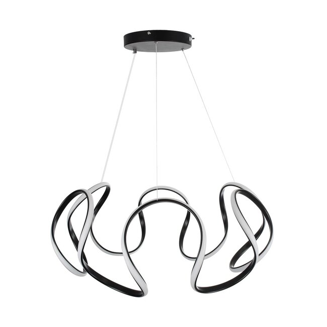 kelvo® TARANTULA KLV-101-0269 Κρεμαστό Φωτιστικό Οροφής LED 120W 12000lm 360° AC 220-240V IP20 Ρυθμιζόμενο Λευκό CCT με Χειριστήριο από 2700K έως 6000K Dimmable - Lumileds SMD Chip - Μαύρο Ματ - Μ78 x Π78 x Υ31.5cm - 3 Χρόνια Εγγύηση - 6