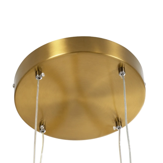  DIAMOND TETRA 61149 Μοντέρνο Κρεμαστό Φωτιστικό Οροφής LED 150W 15000lm 360° AC 220-240V IP20 Ρυθμιζόμενο Λευκό CCT με Χειριστήριο από 2700K έως 6000K Dimmable - Lumileds SMD Chip - Χρυσό Βούρτσας - Μ150 x Π150 x Υ120cm - 3 Χρόνια Εγγύηση - 7