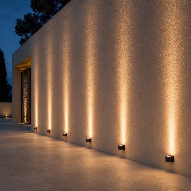 FLOODORA GLB-103-0030 Προβολέας Σποτ Wall Washer LED 3W 270lm 5° AC 220-240V Αδιάβροχο IP65 Θερμό Λευκό 2700K - Sanan SMD Chip - Γκρι Ανθρακί Ματ - Μ6.5 x Π5.5 x Υ5cm - 3 Χρόνια Εγγύηση - 6