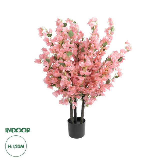 Artificial Garden BOUGAUVILLEA PLANT 20671 Τεχνητό Διακοσμητικό Φυτό με Ανθη Μπουκανβίλιας Ροζ - Πορτοκαλί Y120cm
