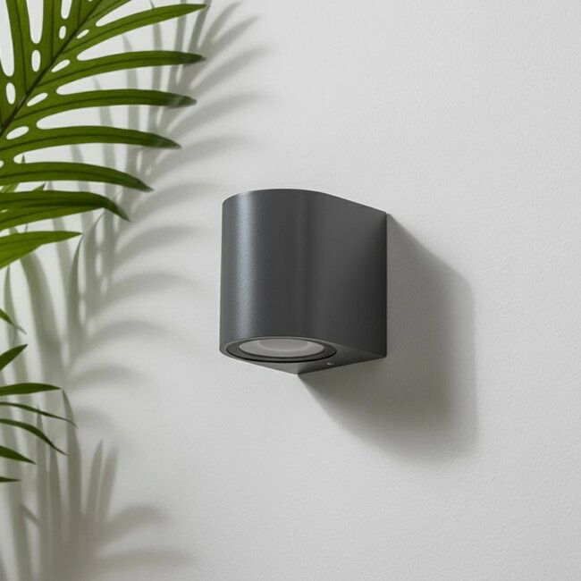 kelvo® MURANO KLV-101-0013 Φωτιστικό Τοίχου / Απλίκα για Λάμπα MR16 με Ντουί GU10 AC 220-240V Αδιάβροχο IP65 - Γκρι Ανθρακί Ματ - Μ8 x Π8 x Υ7cm kelvo® MURANO KLV-101-0013 Φωτιστικό Τοίχου / Απλίκα για Λάμπα MR16 με Ντουί GU10 AC 220-240V Αδιάβροχο IP65 - Γκρι Ανθρακί Ματ - Μ8 x Π8 x Υ7cm
