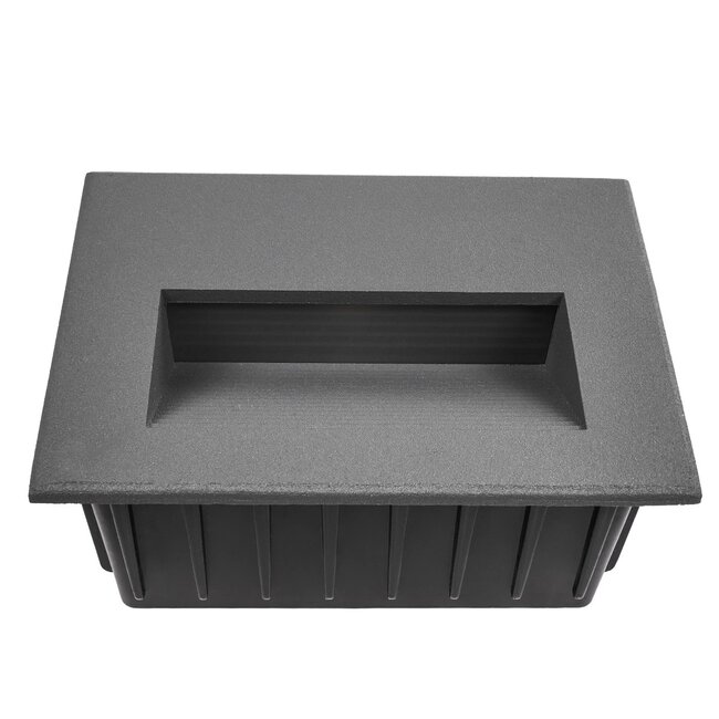 kelvo® STEPART KLV-101-0084 Μοντέρνο Χωνευτό Φωτιστικό Σκαλοπατιού - Διαδρόμου LED 6W 750lm 45° AC 220-240V Αδιάβροχο IP65 Θερμό Λευκό 2700K - Lumileds SMD Chip & TÜV SÜD Driver - Γκρι Ανθρακί Ματ - Μ11.5 x Π5.3 x Υ8.3cm / Q10.63 x 7.61cm - 5 Χρόνια Εγγύηση - 6 kelvo® STEPART KLV-101-0084 Μοντέρνο Χωνευτό Φωτιστικό Σκαλοπατιού - Διαδρόμου LED 6W 750lm 45° AC 220-240V Αδιάβροχο IP65 Θερμό Λευκό 2700K - Lumileds SMD Chip & TÜV SÜD Driver - Γκρι Ανθρακί Ματ - Μ11.5 x Π5.3 x Υ8.3cm / Q10.63 x 7.61cm - 5 Χρόνια Εγγύηση - 6