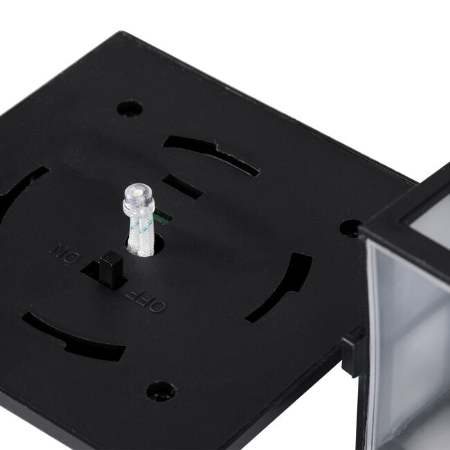 69928 ΣΕΤ 2 Τεμαχίων Αυτόνομα Ηλιακά Φωτιστικά LED SMD 0.24W/Τεμ. 24lm/Τεμ. με Ενσωματωμένη Μπαταρία 600mAh - Φωτοβολταϊκό Πάνελ με Αισθητήρα Ημέρας-Νύχτας Αδιάβροχο IP65 Φανάρι Κήπου Τετράγωνο Ψυχρό Λευκό 6000K Μ8.5 x Π8.5 x Υ26.5cm - 6