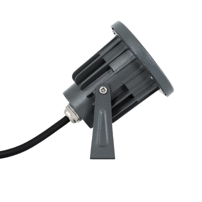 TREELIGHT-TZINA 90351 Σποτ Φωτισμού Ειδικό για Φυτά - Δέντρα με Βάση Κήπου / Καρφωτό LED 3W 270lm 10° DC 24V Αδιάβροχο IP65 L10.5 x W7.5 x H7.5cm Θερμό Λευκό 3000K - Γκρι Ανθρακί - 3 Years Warranty - 6
