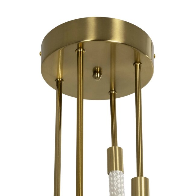 kelvo® GLOW KLV-101-0153 Φωτιστικό Οροφής LED 42W 4200lm 360° AC 220-240V IP20 Ρυθμιζόμενο Λευκό CCT με Χειριστήριο από 2700K έως 6000K Dimmable - Lumileds SMD Chip - Χρυσό Πλατίνα - Μ50 x Π50 x Υ70cm - 3 Χρόνια Εγγύηση - 11