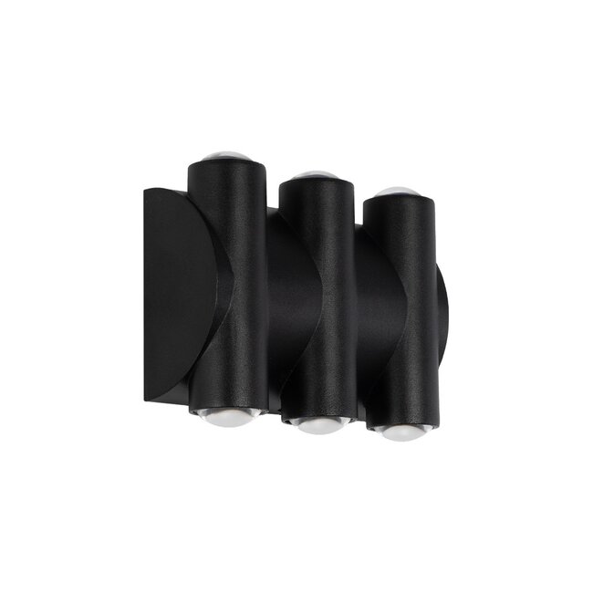 ARC 60680 Μοντέρνο Φωτιστικό Τοίχου - Απλίκα LED 12W 1500lm 30° AC 220-240V Αδιάβροχο IP65 Θερμό Λευκό 2700K - CREE XPE Chip & TÜV SÜD Driver - Μαύρο Ματ - Μ14 x Π4.8 x Υ11.5cm - 5 Χρόνια Εγγύηση