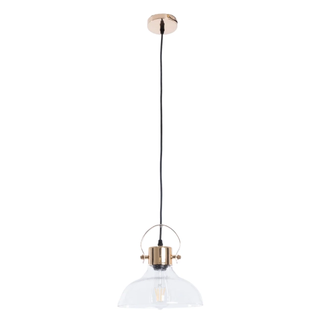 JAVER 00933 Vintage Κρεμαστό Φωτιστικό Οροφής με Ντουί 1 x E27 AC 220-240V IP20 - Διάφανο & Ροζ Χρυσό - Μ24.5 x Π24.5 x Υ25cm JAVER 00933 Vintage Κρεμαστό Φωτιστικό Οροφής με Ντουί 1 x E27 AC 220-240V IP20 - Διάφανο & Ροζ Χρυσό - Μ24.5 x Π24.5 x Υ25cm
