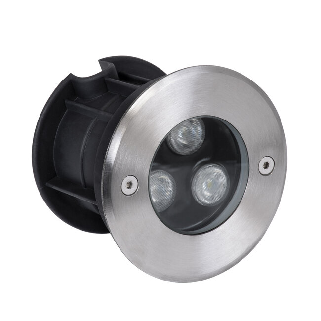 UNDERWATER-HUNI 90416 Υποβρύχιο Χωνευτό Φωτιστικό Σποτ Ειδικό για Σιντριβάνια LED 3W 255lm 30° DC 24V Αδιάβροχο IP68 Φ10 x Υ7.5cm RGBW DMX512 - Ανοξείδωτο Ατσάλι - 3 Years Warranty