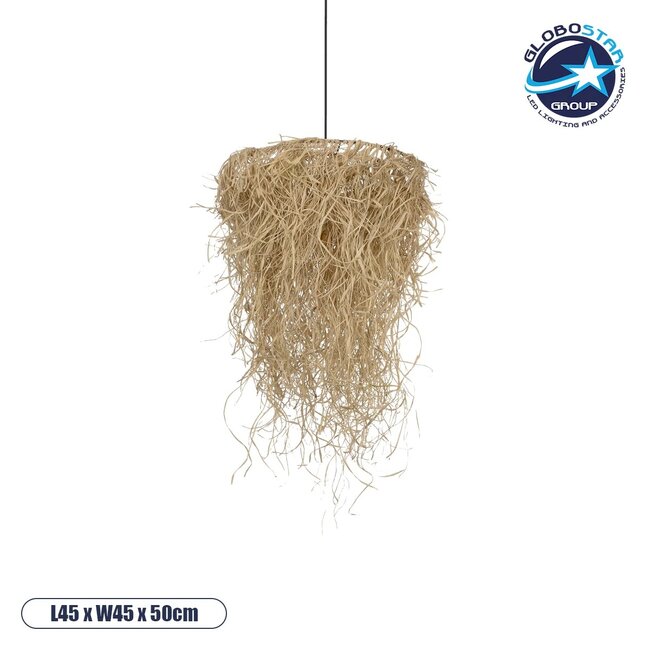 LIETUS 205-0079 Boho Κρεμαστό Φωτιστικό Οροφής με Ντουί 1 x E27 AC 220-240V IP20 - Μπεζ - M45 x Π45 x Υ50cm LIETUS 205-0079 Boho Κρεμαστό Φωτιστικό Οροφής με Ντουί 1 x E27 AC 220-240V IP20 - Μπεζ - M45 x Π45 x Υ50cm
