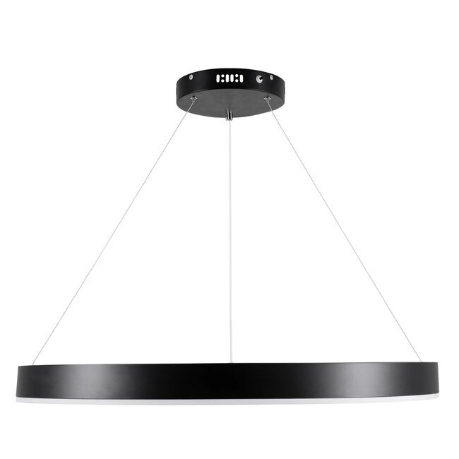 kelvo® VENOM KLV-101-0190 Κρεμαστό Φωτιστικό Οροφής LED 67W 6700lm 120° AC 220-240V IP20 Ρυθμιζόμενο Λευκό CCT με Χειριστήριο από 2700K έως 6000K Dimmable - Lumileds SMD Chip - Μαύρο Ματ - Μ80 x Π80 x Υ6.5cm - 3 Χρόνια Εγγύηση - 4