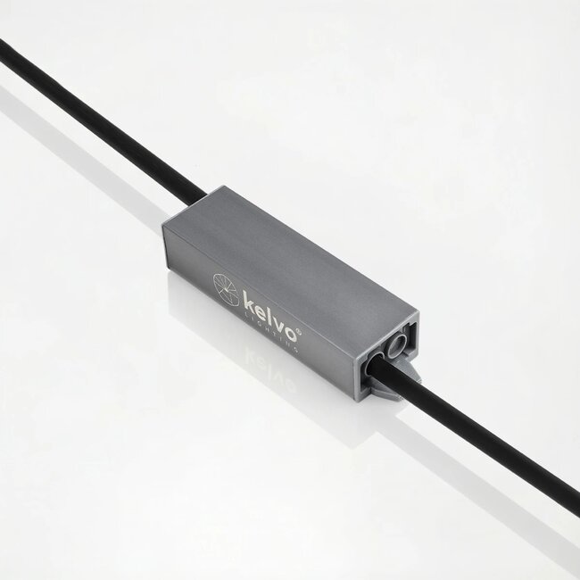 kelvo® SELAS KLV-107-0028 Τροφοδοτικό/Μετασχηματιστής Class II SELV 15W 0.63A AC 220-240V σε DC 24V Αδιάβροχο IP67 - Γκρι Ανθρακί Ματ - Μ11 x Π3 x Υ2cm - 5 Χρόνια Εγγύηση