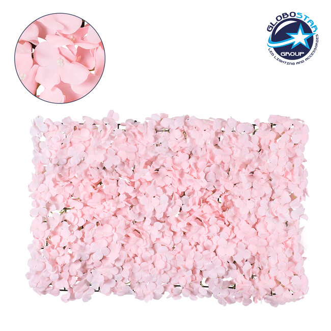 78320 Συνθετικό Πάνελ Λουλουδιών - Κάθετος Κήπος Ορτανσία Λιλά Μ60 x Υ40 x Π5cm