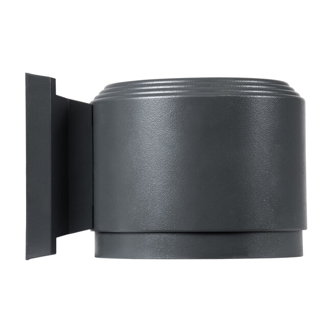 WALLLIGHT-GONA 90483 Φωτιστικό Τοίχου - Απλίκα LED 24W 2160lm 5° DC 24V Αδιάβροχο IP67 Μ13 x Π16.5 x Υ5cm Θερμό Λευκό 2700K - Γκρι Ανθρακί - 3 Years Warranty - 5