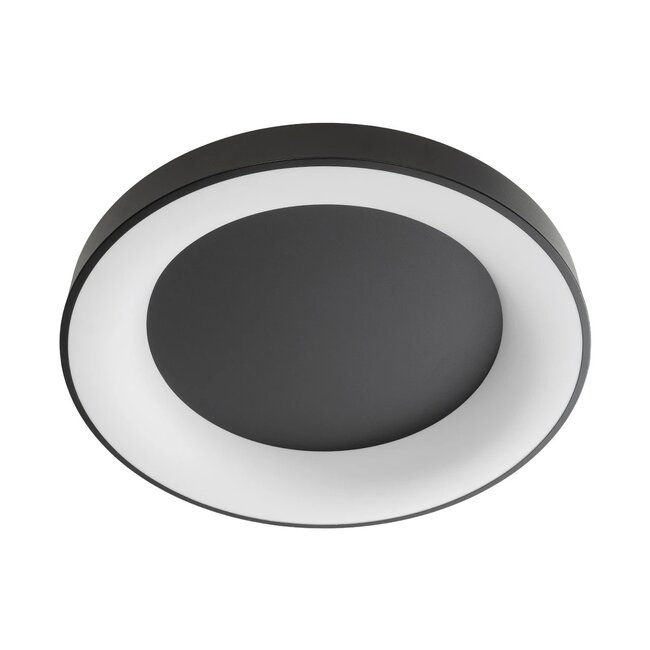 kelvo® SALEM KLV-101-0281 Φωτιστικό Οροφής LED 105W 10500lm 120° AC 220-240V IP20 Ρυθμιζόμενο Λευκό CCT με Χειριστήριο από 2700K έως 6000K Dimmable - Lumileds SMD Chip - Μαύρο Ματ - Μ60 x Π60 x Υ8.5cm - 3 Χρόνια Εγγύηση - 5