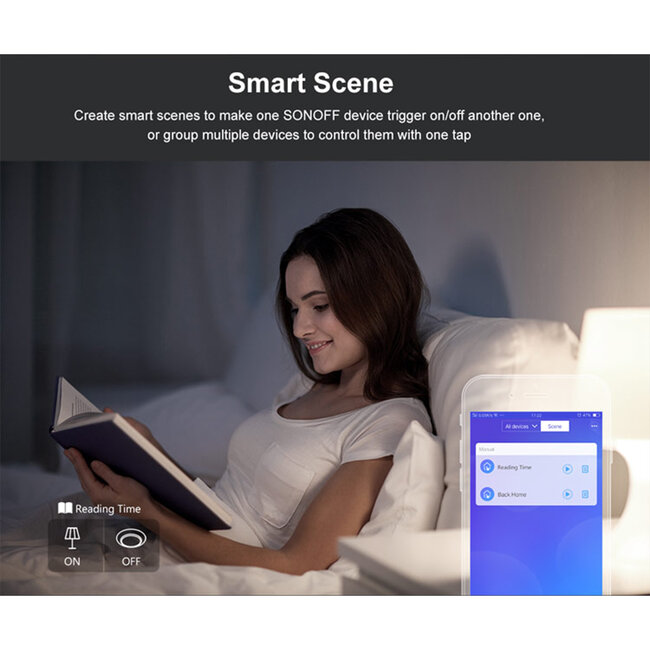 80020 SONOFF T3EU3C-TX-EU-R2 - Wi-Fi Smart Wall Touch Button Switch 3 Way TX GR Series - 12