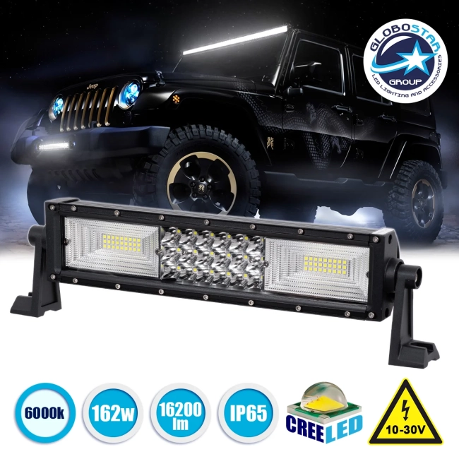 85481 PRO Series Μπάρα Ίσια - Straight TRI-ROW 7D για Αυτοκίνητα & Φορτηγά LED CREE XBD 162W 16200lm 15° & 60° DC 10-30V Αδιάβροχη IP65 Ψυχρό Λευκό 6000K 85481 PRO Series Μπάρα Ίσια - Straight TRI-ROW 7D για Αυτοκίνητα & Φορτηγά LED CREE XBD 162W 16200lm 15° & 60° DC 10-30V Αδιάβροχη IP65 Ψυχρό Λευκό 6000K