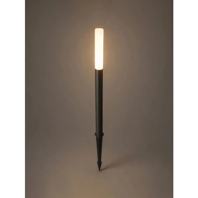  REED GLB-103-0008 Φωτιστικό Κολωνάκι Κήπου με Καρφωτή Βάση LED 5W 450lm 360° DC 24V Αδιάβροχο IP65 Θερμό Λευκό 2700K - Sanan SMD Chip - Μαύρο Ματ - Μ3 x Π3 x Υ65cm - 3 Χρόνια Εγγύηση