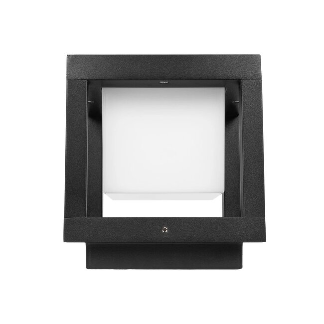 PRISM GLB-103-0017 Φωτιστικό Κολωνάκι Κήπου LED 10W 900lm 90° AC 220-240V Αδιάβροχο IP65 Θερμό Λευκό 2700K - Sanan SMD Chip - Μαύρο Ματ - Μ15 x Π15 x Υ16cm - 3 Χρόνια Εγγύηση - 7
