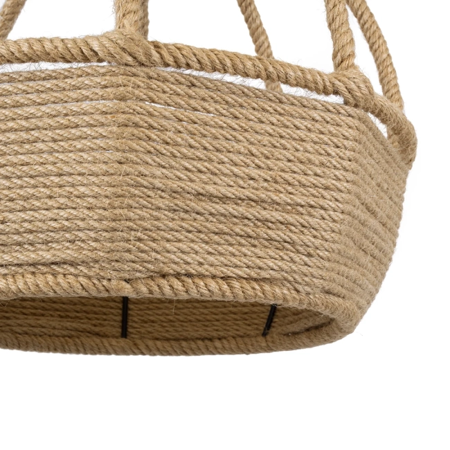  KUBRIC 01605 Boho Κρεμαστό Φωτιστικό Οροφής με Ντουί 1 x E27 AC 220-240V IP20 - Μπεζ - Μ30 x Π30 x Y40cm - 8