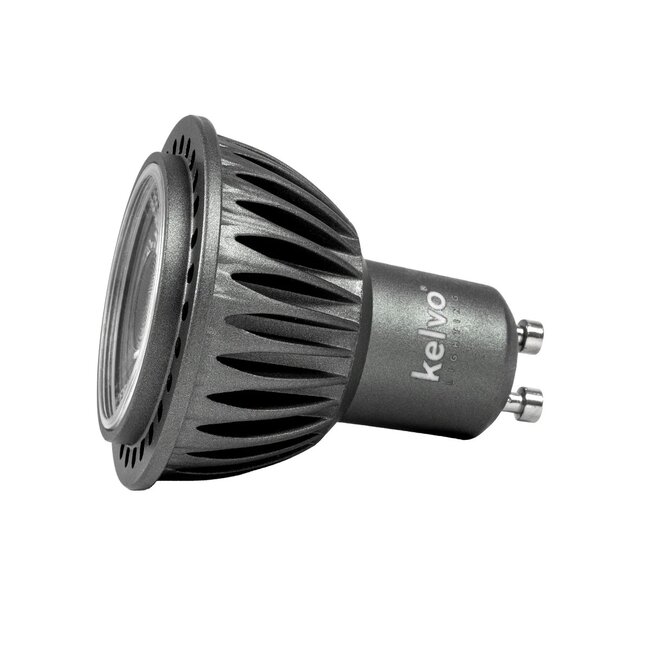 kelvo® KYRON 10° KLV-103-0005 Σποτ GU10 MR16 LED 7W 700lm CRI (Ra) ≥ 90 10° AC 220-240V IP20 Ultra Θερμό Λευκό 1800K Dimmable - CREE CXA Chip - Γκρι Ανθρακί Ματ - Μ5 x Π5 x Υ6cm - 3 Χρόνια Εγγύηση - 6
