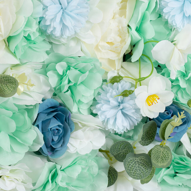 Artificial Garden ROSES STORY BLUE 78334 Τεχνητό Διακοσμητικό Πάνελ Λουλουδιών - Κάθετος Κήπος σύνθεση Αμβροσία Μ60 x Π40 x Υ6cm - 6
