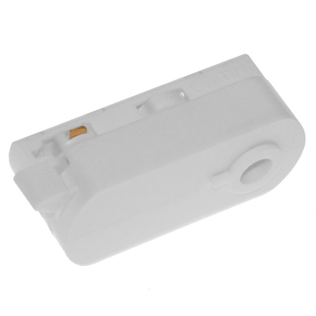  S-40053 Διφασικός Connector 3 Καλωδίων Αντάπτορας Κρέμασης Φωτιστικών για Λευκή Ράγα Οροφής