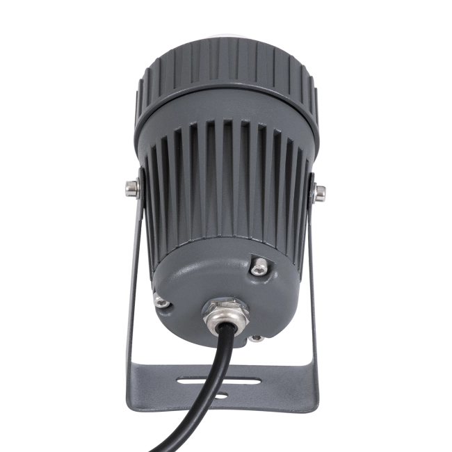 SPOTFENIA 90136 Αρχιτεκτονικό Σποτ Φωτισμου LED 10W 850lm 5° DC 24V Αδιάβροχο IP65 Μπλε Dimmable - Bridgelux COB Chip - Γκρι Ανθρακί - Μ7 x Π7 x Υ12cm - 3 Χρόνια Εγγύηση - 7