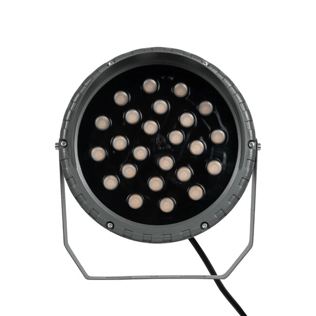 TREEVINA 999-0268 Φωτιστικό Σποτ με Αντιθαμβωτική Γρίλια για Φυτά - Δέντρα με Βάση Κήπου / Καρφωτό LED 24W 2040lm 10° DC 24V Αδιάβροχο IP65 Ultra Θερμό Λευκό 2200K Dimmable - Bridgelux SMD Chip - Γκρι Ανθρακί - Μ24.5 x Π14 x Υ27cm - 3 Χρόνια Εγγύηση - 7