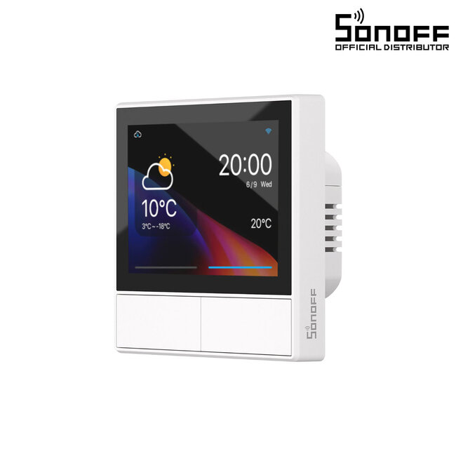 80096 SONOFF NSPanel-EUW - Wi-Fi Smart Scene Wall Switch (86/EU Type) - Integrated HMI Touch Panel -  Smart Controller & Gateway for All Smart Devises