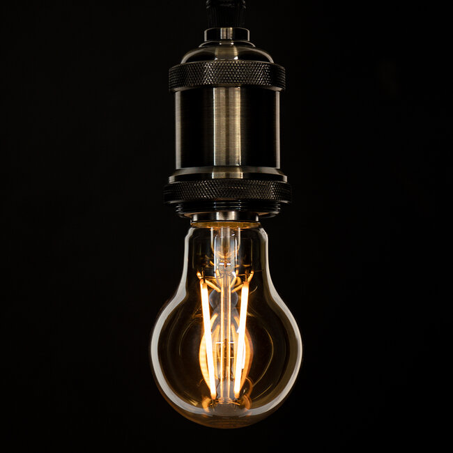 99037 LED Long Filament Bulb E27 A60 Globe 8W 720lm 360° AC 220-240V IP20 D6 x H10.5cm Ultra Θερμό Λευκό 2200K με Μελί Γυαλί - Dimmable - 3 Years Warranty - 5